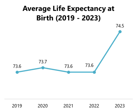 Average Life Expectancy at Birth