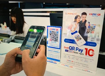 QR code payments have become more common in Vietnam