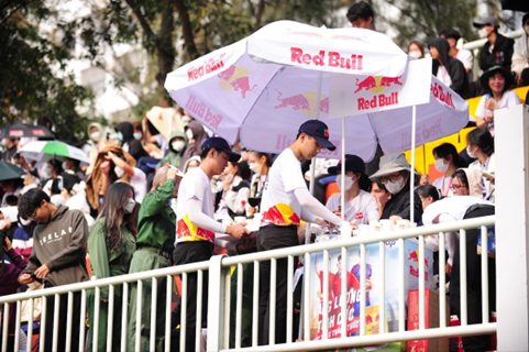 Red Bull is at the football championship matches to energize players and audiences