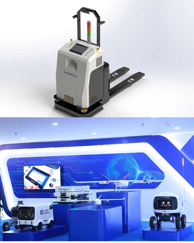 Sample image of AMR Pallet Mover robot from Phenikaa-X which was used by Samsung