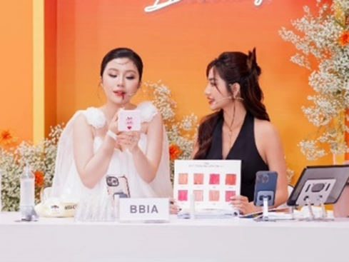 Images from a livestream sales event