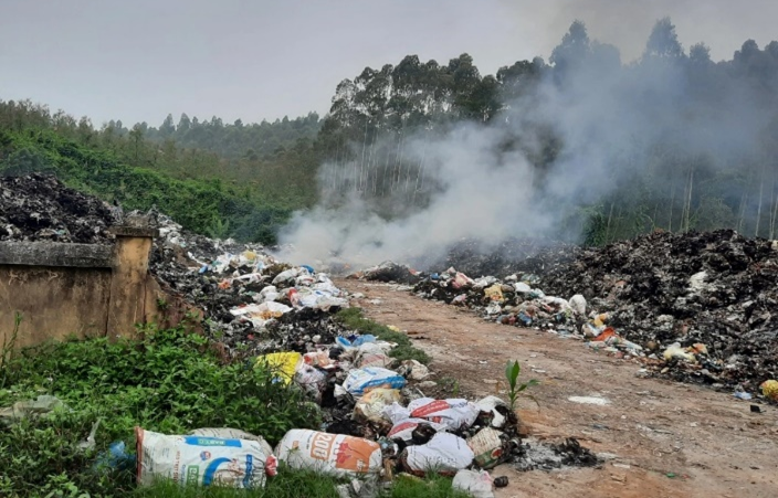 Waste collection and treatment sites near residential areas