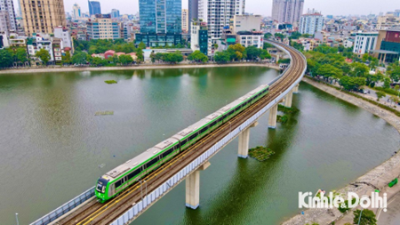 Hình ảnh tuyến đường sắt Cát Linh – Hà Đông – tuyến đường sắt đô thị đầu tiên tại Hà Nội