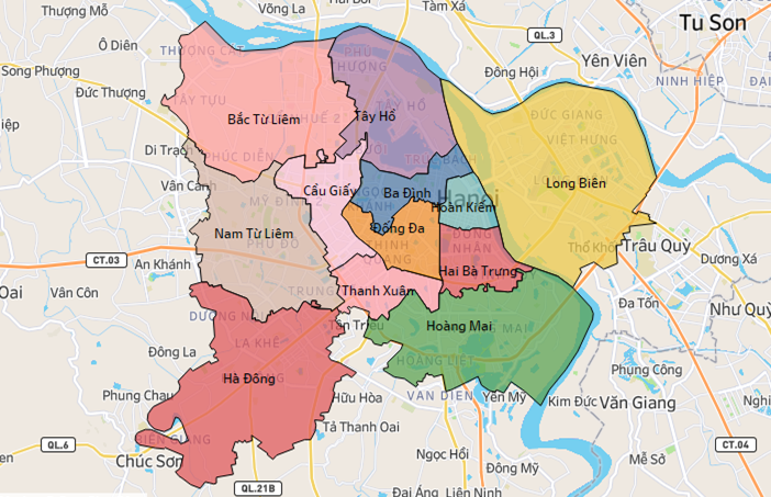 Wards in Hanoi