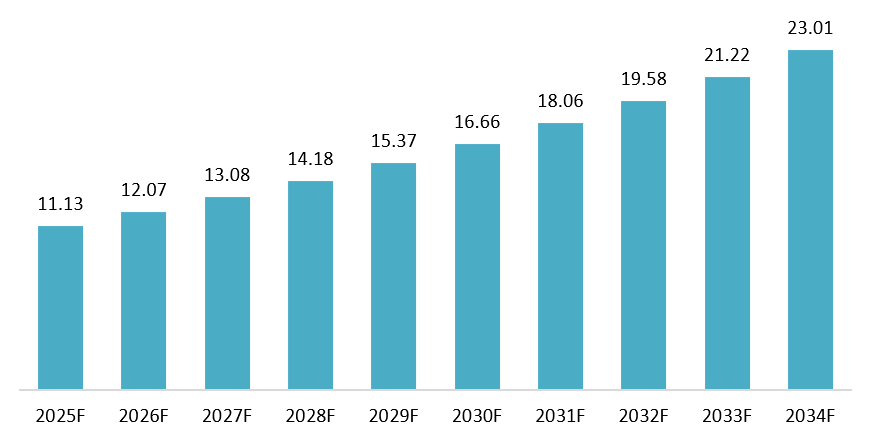 Vietnam plastics market size forecast (2025-203