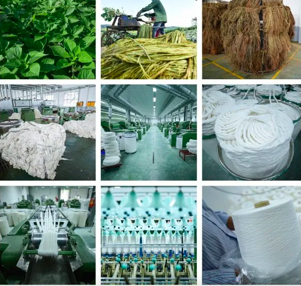 Highly durable fiber is produced from hemp with advanced, modern technology