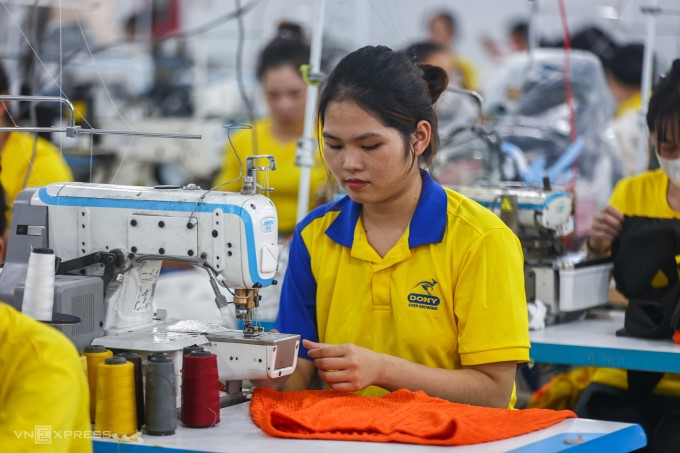 A garment factory in Vietnam