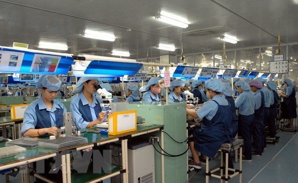An electronics factory in Vietnam