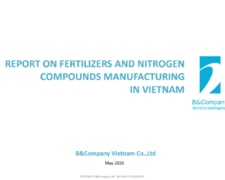 Report on fertilizers and nitrogen compounds manufacturing in Vietnam Report on fertilizers and nitrogen compounds manufacturing in Vietnam