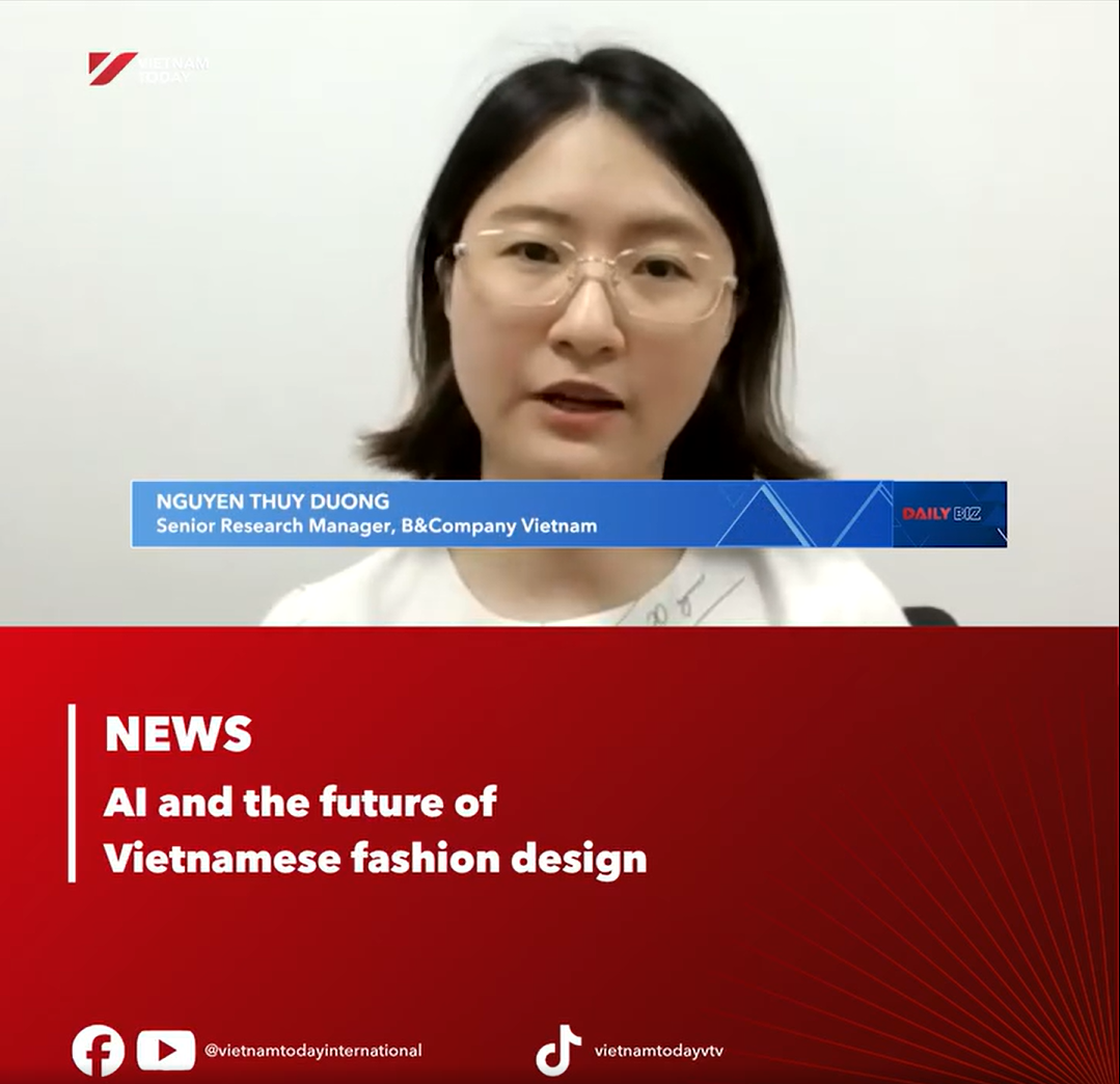 B&Company on VTV’s Vietnam Today about AI in the fashion and garment industry