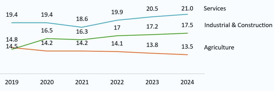 Employment in Vietnam (2019-2024)