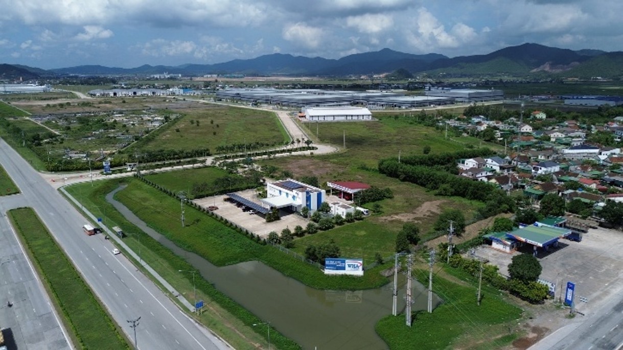 Construction of Foxconn electronic components factory in Nghe An Industrial Park